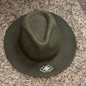 Stylish Olive Green Fedora Hat
